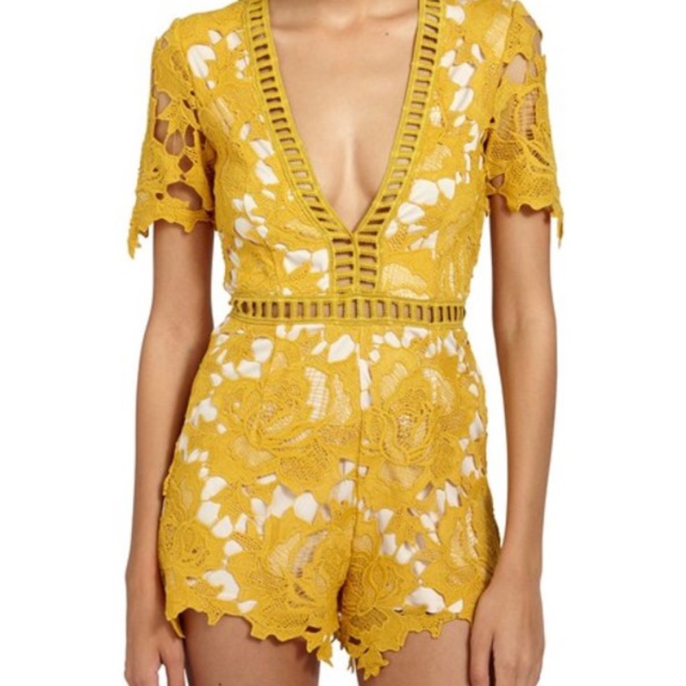 Missguided lace romper
